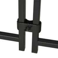 Kennel Recinto per Cani di Taglia Piccola e Media, Galline e Anatre con Tettuccio, 122x122x13 cm