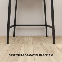 Tavolo Trucco con Specchio Ribaltabile e 16 Scomparti Stile Industriale, Legno e Acciaio, 60x40x90 cm