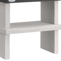 Barbecue in cemento orlando con griglia regolabile e piano d'appoggio