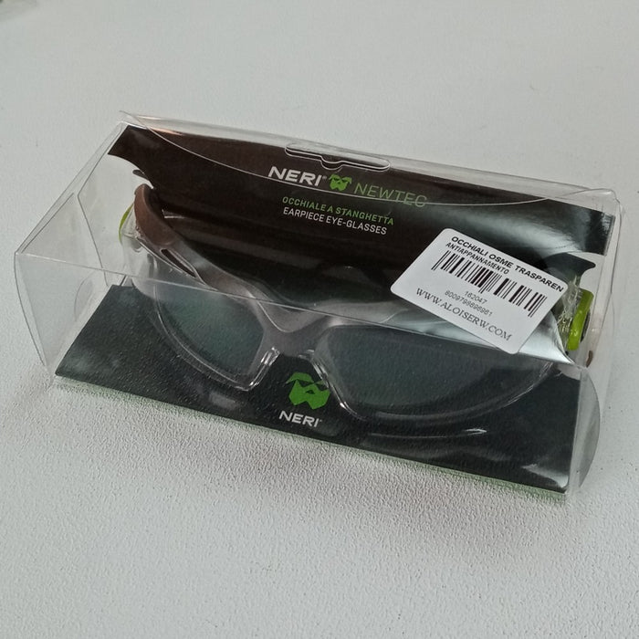 Occhiali antinfortunistici di protezione antiappannamento e antigraffio