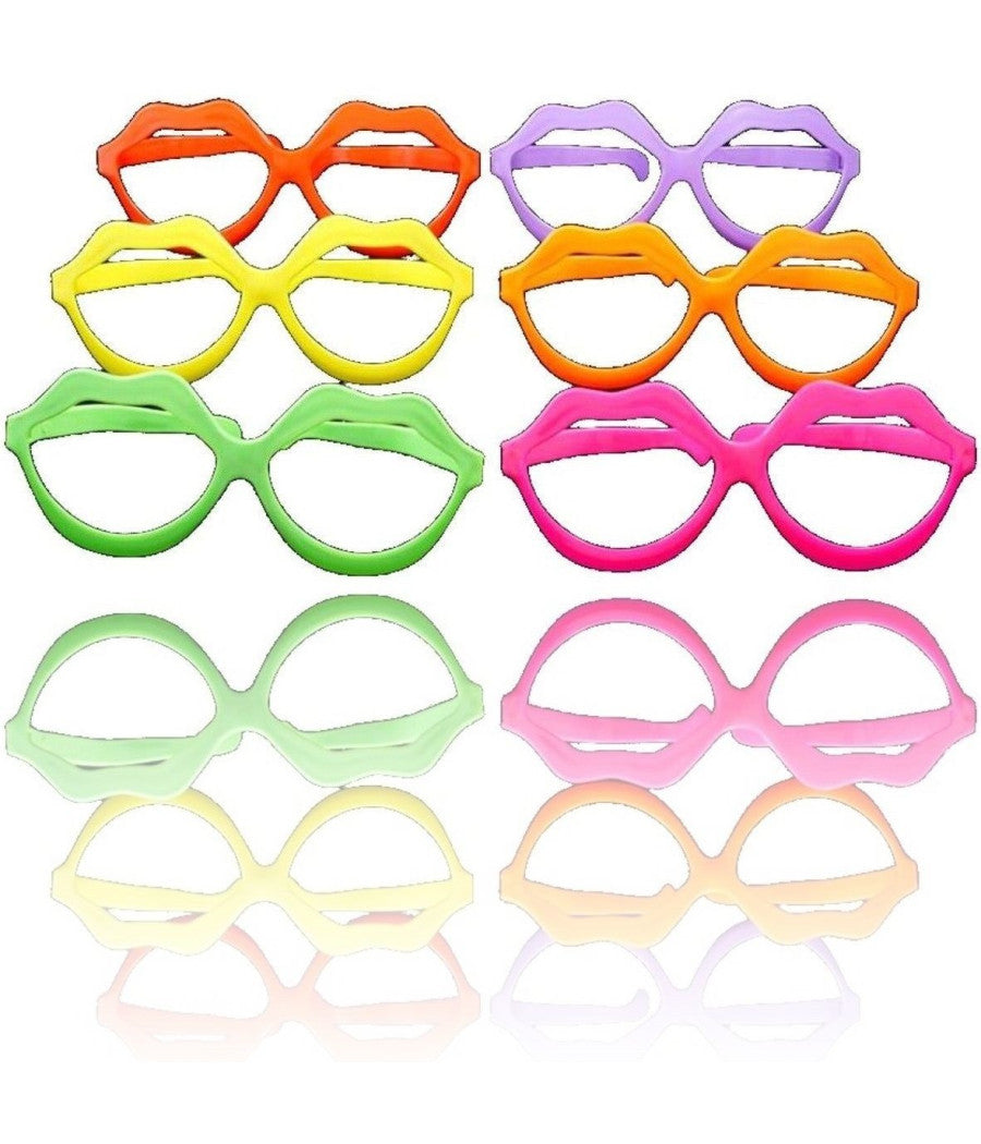 Occhiali Giganti Occhialoni Grandi Maxi Bocca Scherzo Feste Party Carnevale         