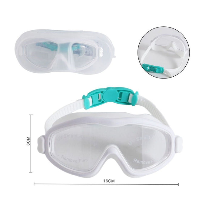 Trade Shop - Occhiali Maschera Nuoto Unisex Antiappannamento Impermeabili Con Fibbia Posteriore 618443 -