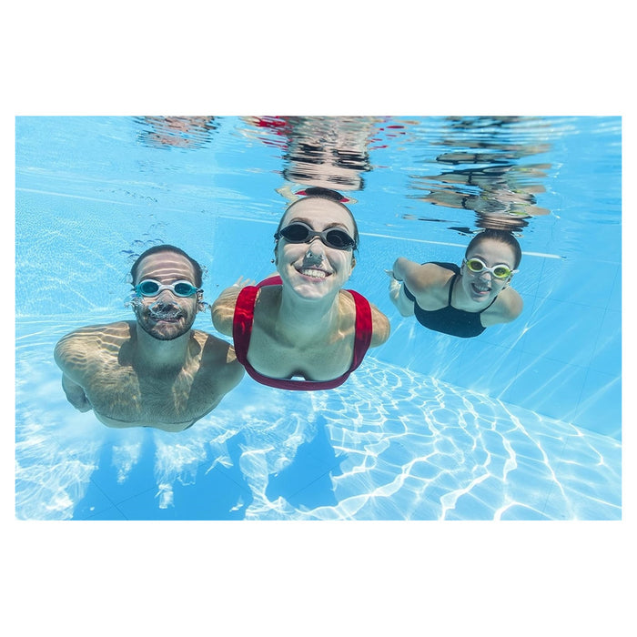 Trade Shop - Occhialini Da Nuoto Lightning Pro Rivestimento Anti Uv Antiappannamento 14+ Anni 21130 -