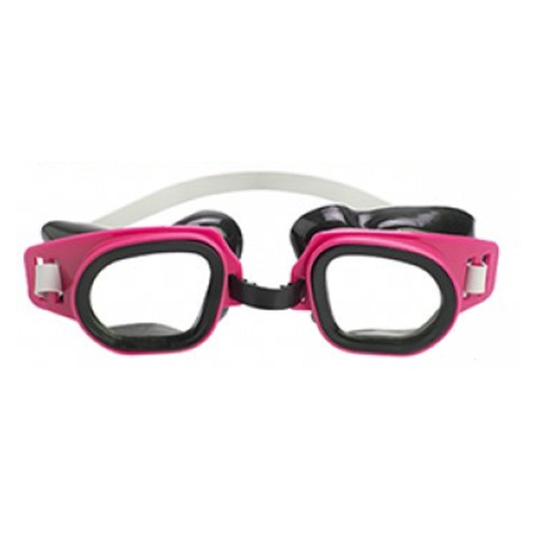 Trade Shop - Occhialini Da Nuoto Per Bambini Adulti Unisex Piscina Colorati 7+ Anni 16x4cm 605418 -