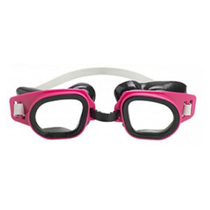 Trade Shop - Occhialini Da Nuoto Per Bambini Adulti Unisex Piscina Colorati 7+ Anni 16x4cm 605418 -