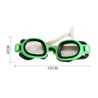 Trade Shop - Occhialini Da Nuoto Per Bambini Adulti Unisex Piscina Colorati 7+ Anni 16x4cm 605418 -