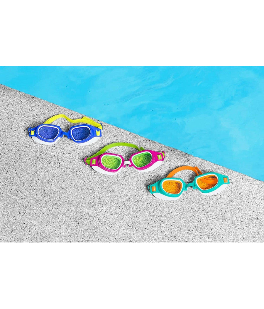 Occhialini Da Nuoto Per Bambini Lil' Champ 7-14 Anni In Silicone 3 Colori 21003         