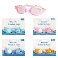 Trade Shop - Occhialini Da Nuoto Piscina In Silicone Impermeabile Antiappannamento 4 Colori 605420 -