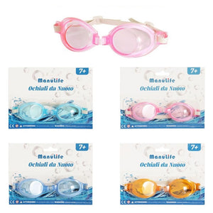Trade Shop - Occhialini Da Nuoto Piscina In Silicone Impermeabile Antiappannamento 4 Colori 605420 -