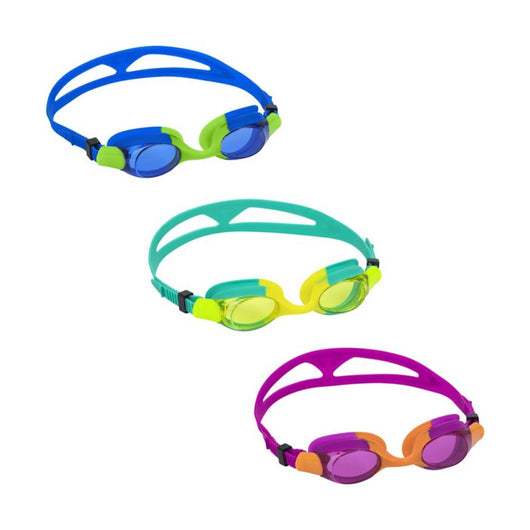 Trade Shop - Occhialini Da Nuoto Piscina  In Silicone Per Bambini 7-14 Anni Ocean Crest 3 Colori 21065 -