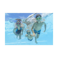 Trade Shop - Occhialini Da Nuoto Piscina  In Silicone Per Bambini 7-14 Anni Ocean Crest 3 Colori 21065 -
