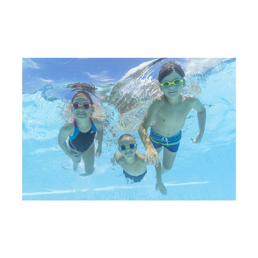 Trade Shop - Occhialini Da Nuoto Piscina  In Silicone Per Bambini 7-14 Anni Ocean Crest 3 Colori 21065 -