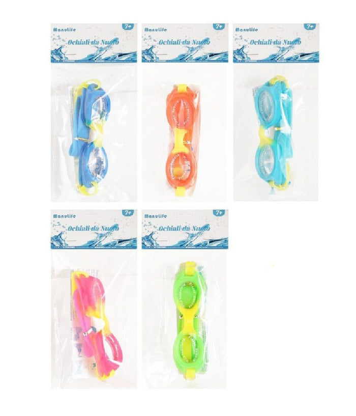 Trade Shop - Occhialini Da Nuoto Piscina Mare Estate Per Bambini 16cm Varie Colorazioni 605428 -