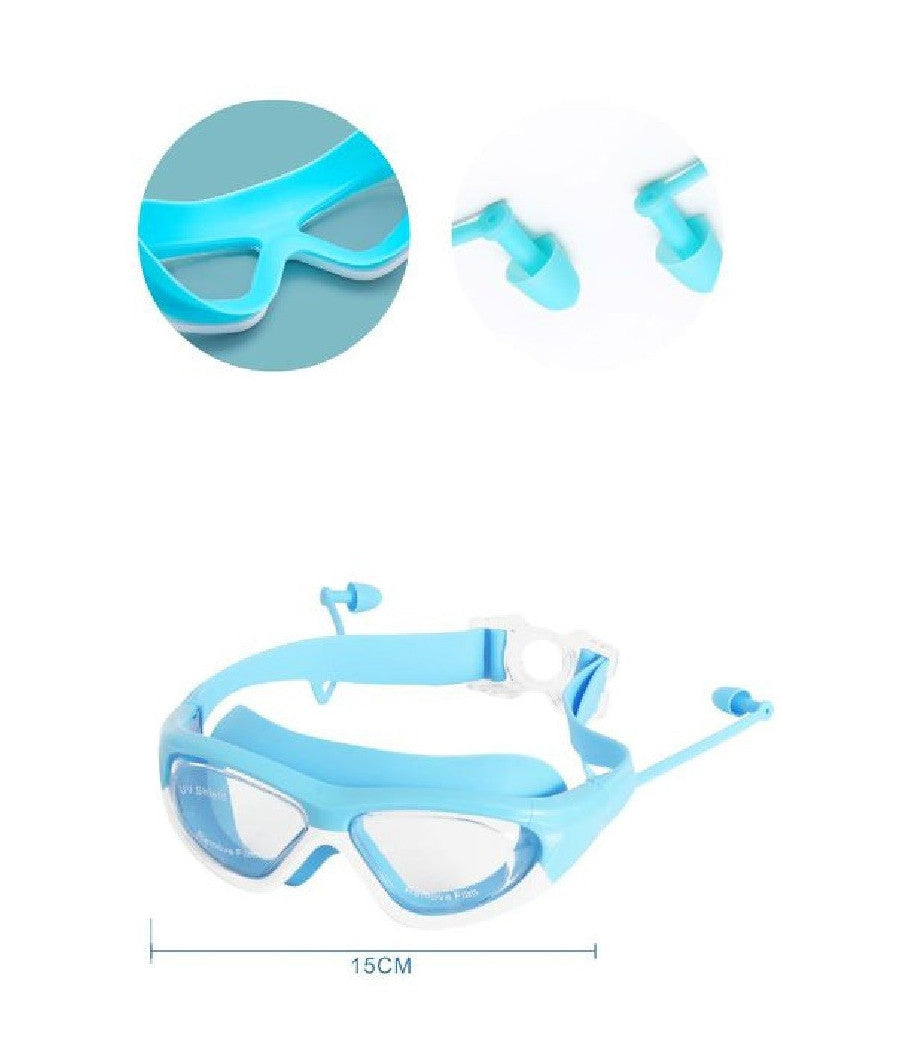 Occhialini Da Nuoto Piscina Mare Immersione Con Tappi 15 Cm Vari Colori 605425         