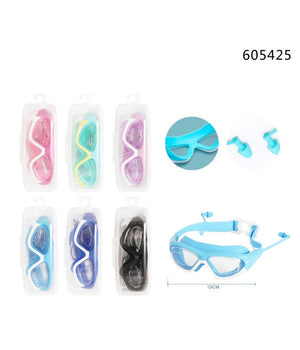 Occhialini Da Nuoto Piscina Mare Immersione Con Tappi 15 Cm Vari Colori 605425         