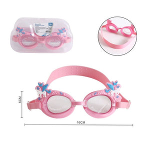 Trade Shop - Occhialini Da Nuoto Unicorno Per Bambini Dai 7+ Anni Antiappannamento Uv 16x6cm 618447 -