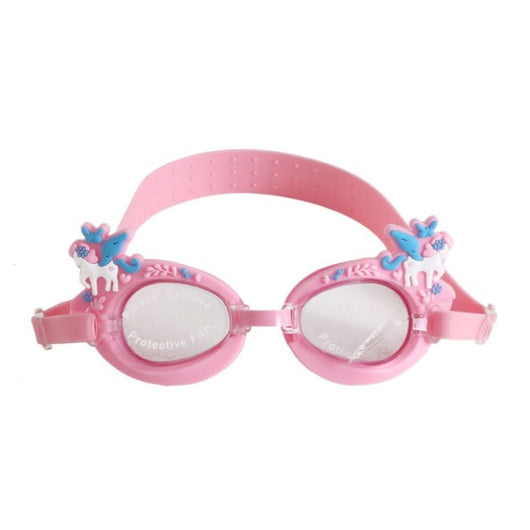 Trade Shop - Occhialini Da Nuoto Unicorno Per Bambini Dai 7+ Anni Antiappannamento Uv 16x6cm 618447 -