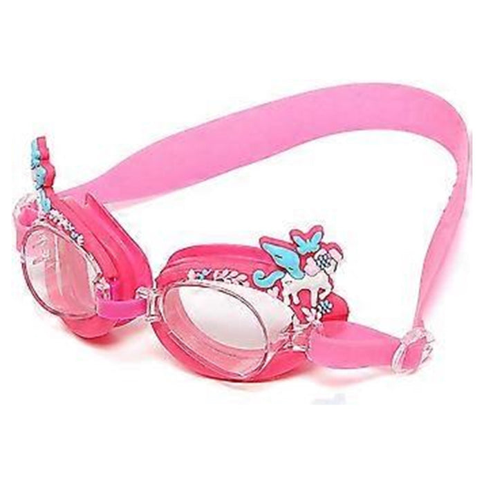 Trade Shop - Occhialini Da Nuoto Unicorno Per Bambini Dai 7+ Anni Antiappannamento Uv 16x6cm 618447 -