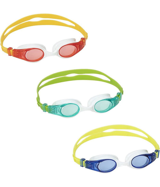 Occhialini Da Nuoto Wave 3-6 Anni In Silicone Con Protezione Uv 3 Colori 21062         