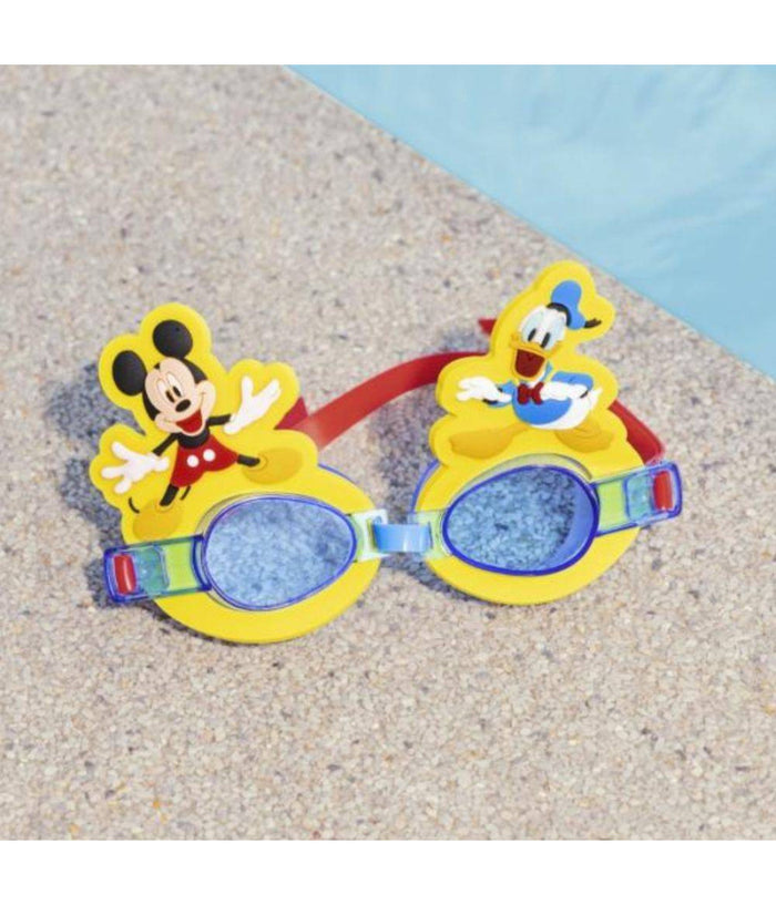Occhialini Disney Topolino E Paperino Per Bambini Nuoto Piscina Mare Estate         