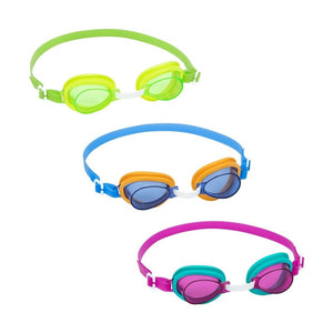 Trade Shop - Occhialini Lightning Swimmer 3-6 Anni 3 Colori Silicone Con Protezione Uv 21074 -