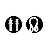 Trade Shop - Occhialini Nuoto Con Tappi Per Naso Orecchie Regolabili Antiappannamento 5 Colori 605422 -