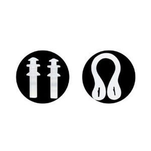 Trade Shop - Occhialini Nuoto Con Tappi Per Naso Orecchie Regolabili Antiappannamento 5 Colori 605422 -