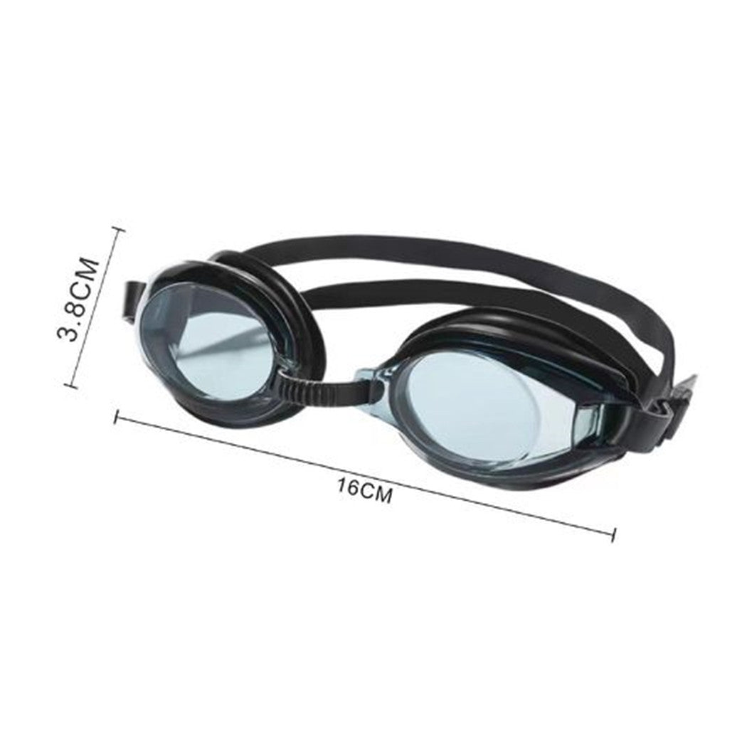 Trade Shop - Occhialini Nuoto Con Tappi Per Naso Orecchie Regolabili Antiappannamento 5 Colori 605422 -