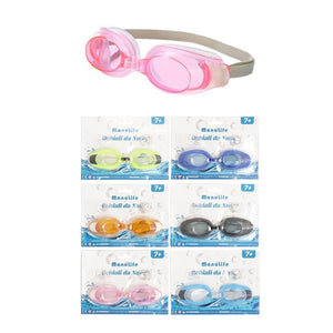 Trade Shop - Occhialini Nuoto Con Tappi Per Orecchie Naso Piscina Antiappannamento 6 Colori 605429 -