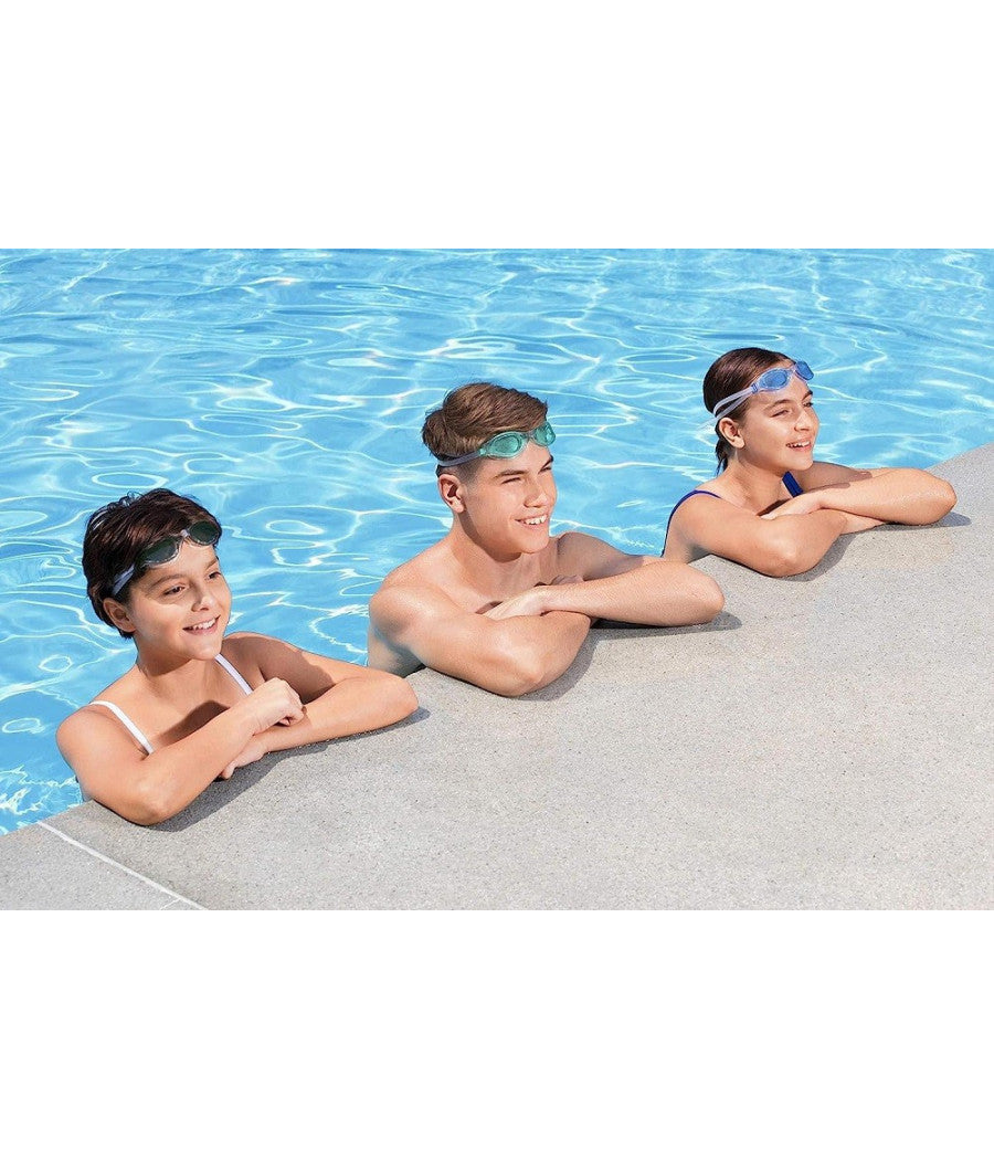 Occhialini Nuoto Hydro Swim Ix-1400 14+anni Piscina Mare 3colori Assortiti 21077         