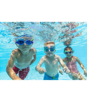 Occhialini Nuoto Per Bambini 3+anni Cinturino Regolabile Design Assortiti 21080         