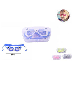 Occhialini Occhiali Nuoto Con Tappi Piscina Mare Sport Estate Bambini 14cm 71558         