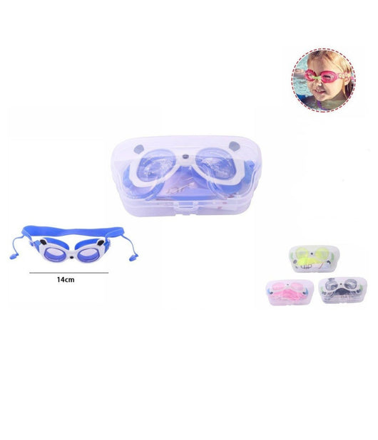 Occhialini Occhiali Nuoto Con Tappi Piscina Mare Sport Estate Bambini 14cm 71558         