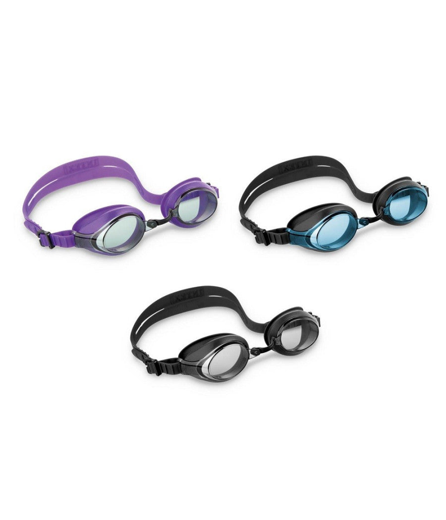 Occhialini Racing Da Sport Nuoto Lente Anti Uv Antiappannamento Colori Ass 55691         