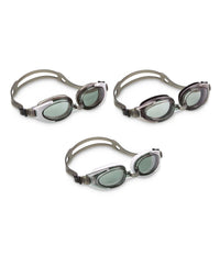 Occhialini Sport Da Nuoto Piscina Mare +14 Anni Grigio/bianco/trasparente 55685         