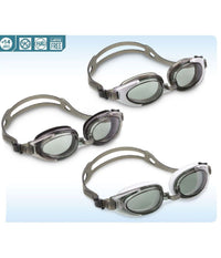 Occhialini Sport Da Nuoto Piscina Mare +14 Anni Grigio/bianco/trasparente 55685         