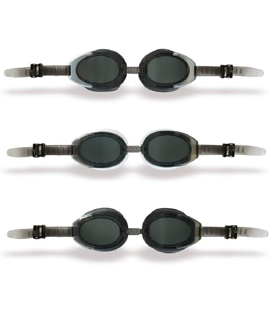 Occhialini Sport Da Nuoto Piscina Mare +14 Anni Grigio/bianco/trasparente 55685         