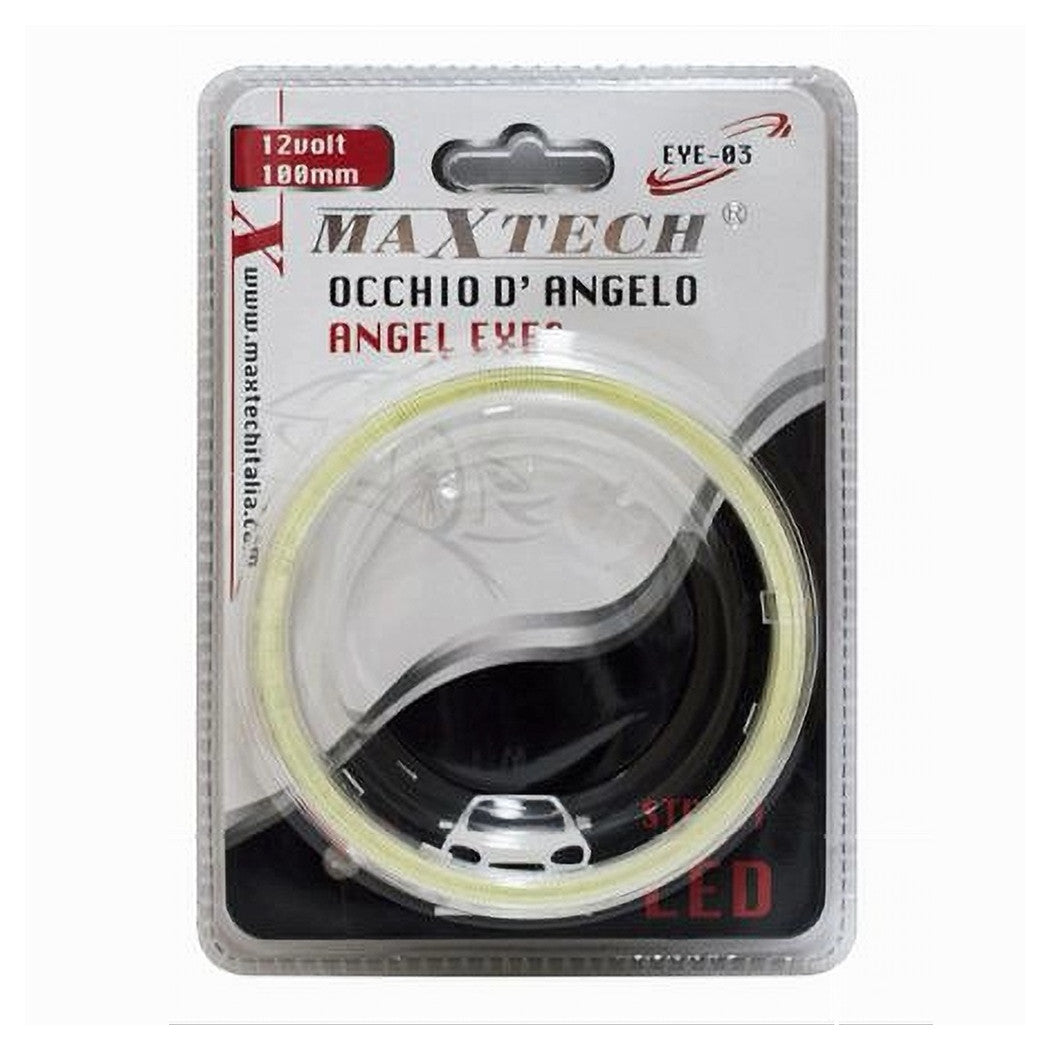 Occhio D'angelo 100mm 12v Luci Led 6000k Per Auto A Cerchio Angel Eye 2pz Eye-03         