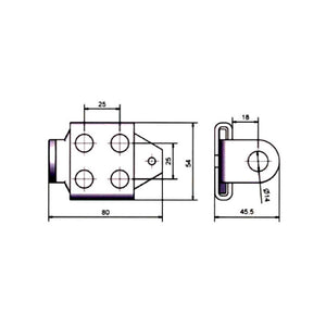 Occhiolo Portalucchetto Mobile 80X54 9205 Potent