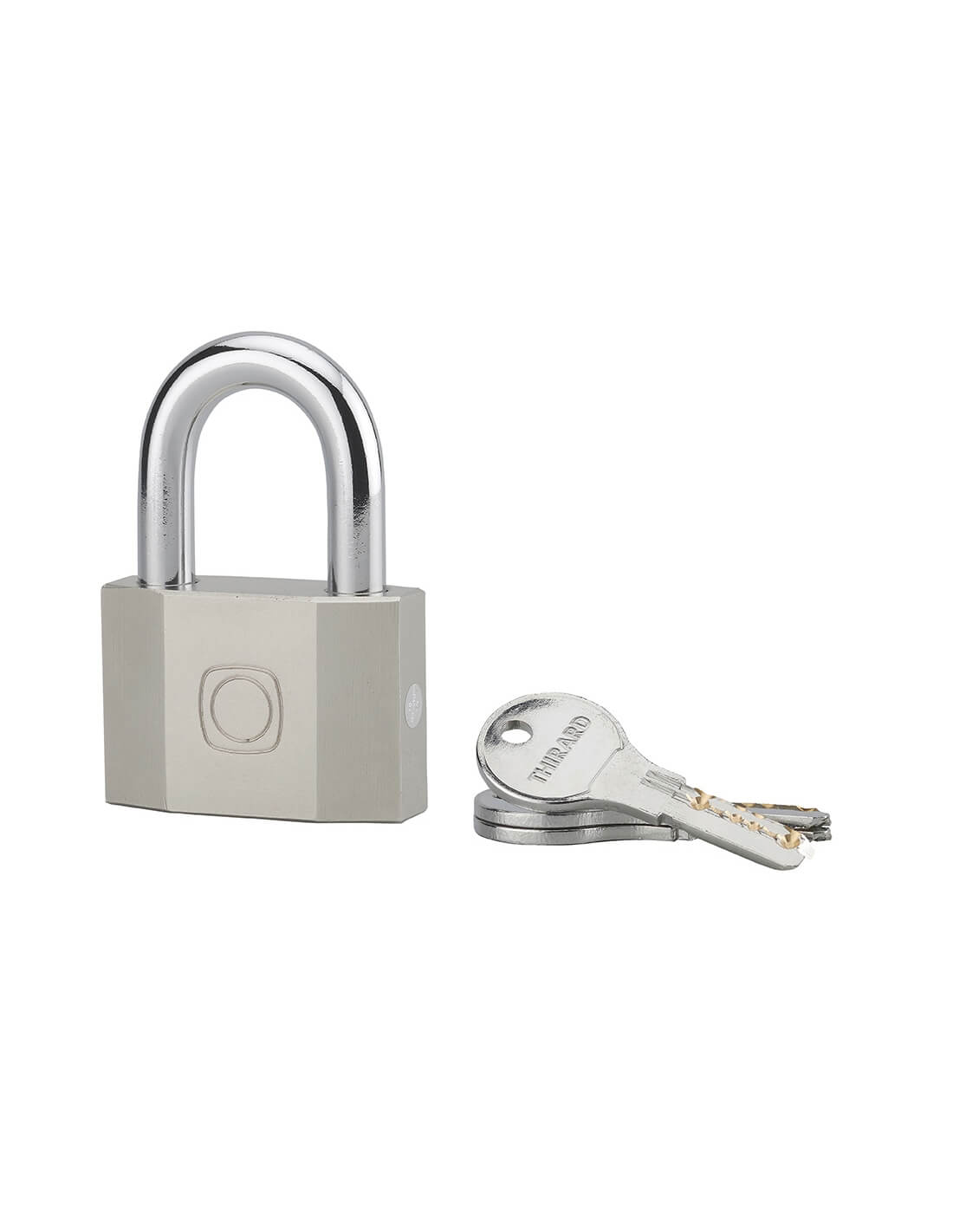 Lucchetto Octo, acciaio, arco in acciaio, 60 mm, per esterno, cantieri, 3 chiavi - THIRARD