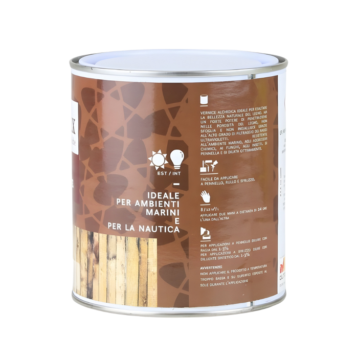 Durilux legnomare flatting vernice lucida per legno e imbarcazioni *** formato 0,750 lt, confezione 1
