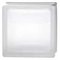 Vetromattone pure neutro satinato bianco 190 x 190 x 80 mm confezione 6 pezzi