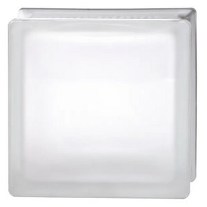 Vetromattone pure neutro satinato bianco 190 x 190 x 80 mm confezione 6 pezzi