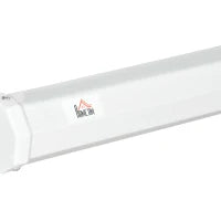 Telo Proiettore da 120" Formato 4:3 in Tessuto a Rete, Plastica e Metallo con Treppiedi, 244x190 cm, Bianco