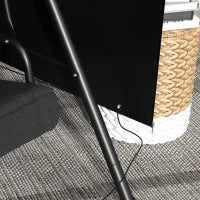 Copertura Protettiva per Altalena da Giardino bache impermeabile dim. 2,15L x 1,55l x 1,5H m PE Nero