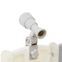 8-in-1 Scivolo per Bambini, Gioco da Arrampicata Multifunzionale con 2 Scivoli, Scala da Arrampicata, Canestro da Basket, Gioco del Lazo, Binocolo, Armadietti, 200×165×95 cm,Grigio antico bianco