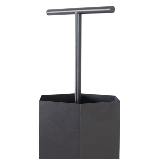 Ohm - Portaombrelli di design con supporto appendi ombrelli e feritoia di svuotamento acqua