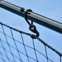 Rete Elastica Rimbalzo da Baseball, Rete per Lanci Battute di Baseball Rimbalzatore Portatile, Rete da Calcio, per Softball, 90x80x140cm, Nero