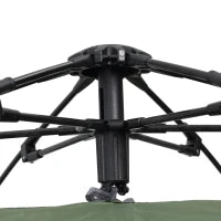 Tenda Pop-Up da Campeggio per 3-4 Persone, Tenda a Cupola Impermeabile, Leggera, Ventilata, Facile da Montare, 2 Grandi Porte, 2,6L x 2,6l x 1,5H m, Fibra Vetro Poliestere Oxford, Verde e Grigio