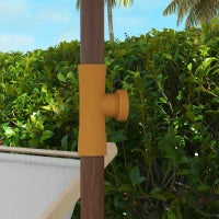 Ombrellone da Spiaggia Salvaspazio con Protezione UV40+ e Borsa di Trasporto, Grigio Chiaro